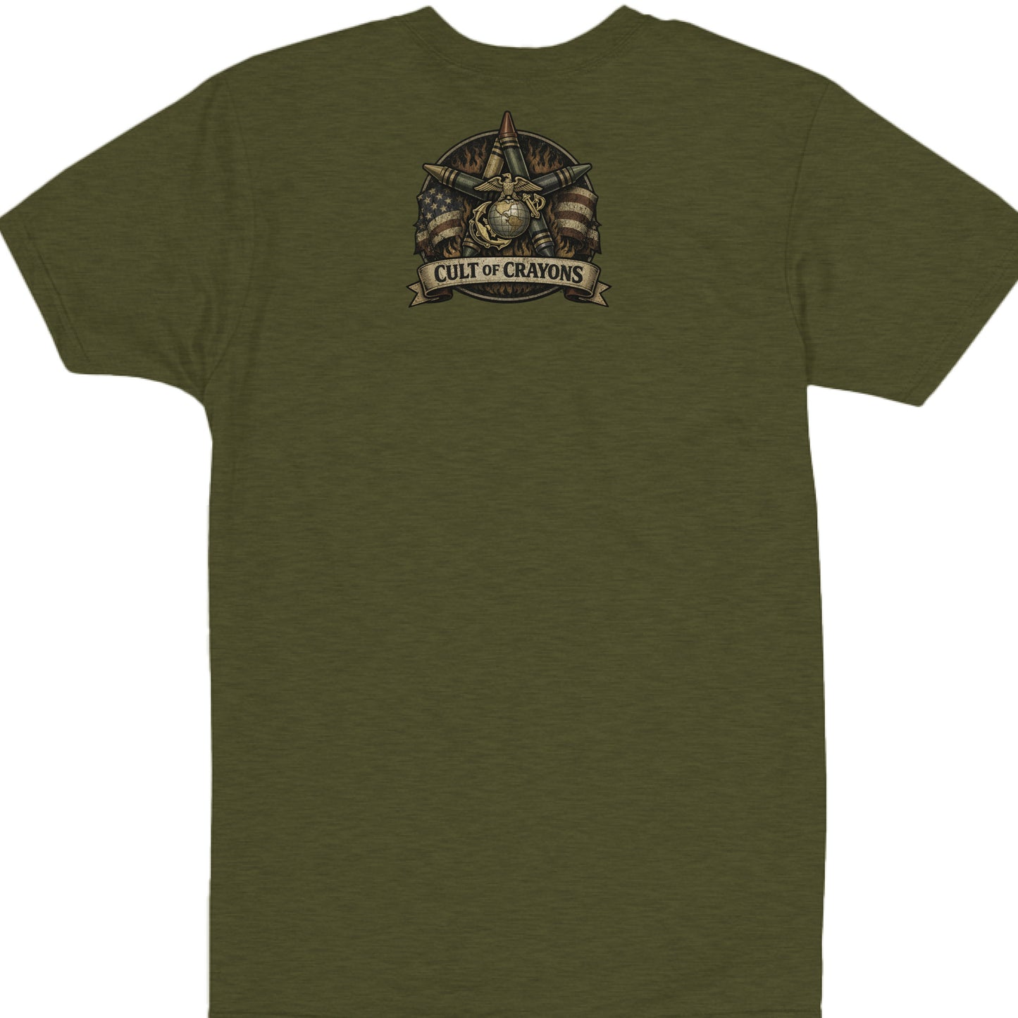 Military Green Heather - BACK