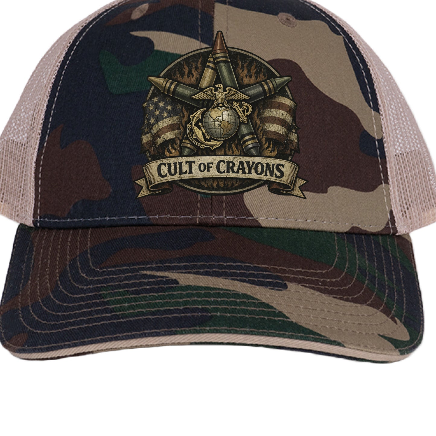 Green Camo/ Tan - FRONT