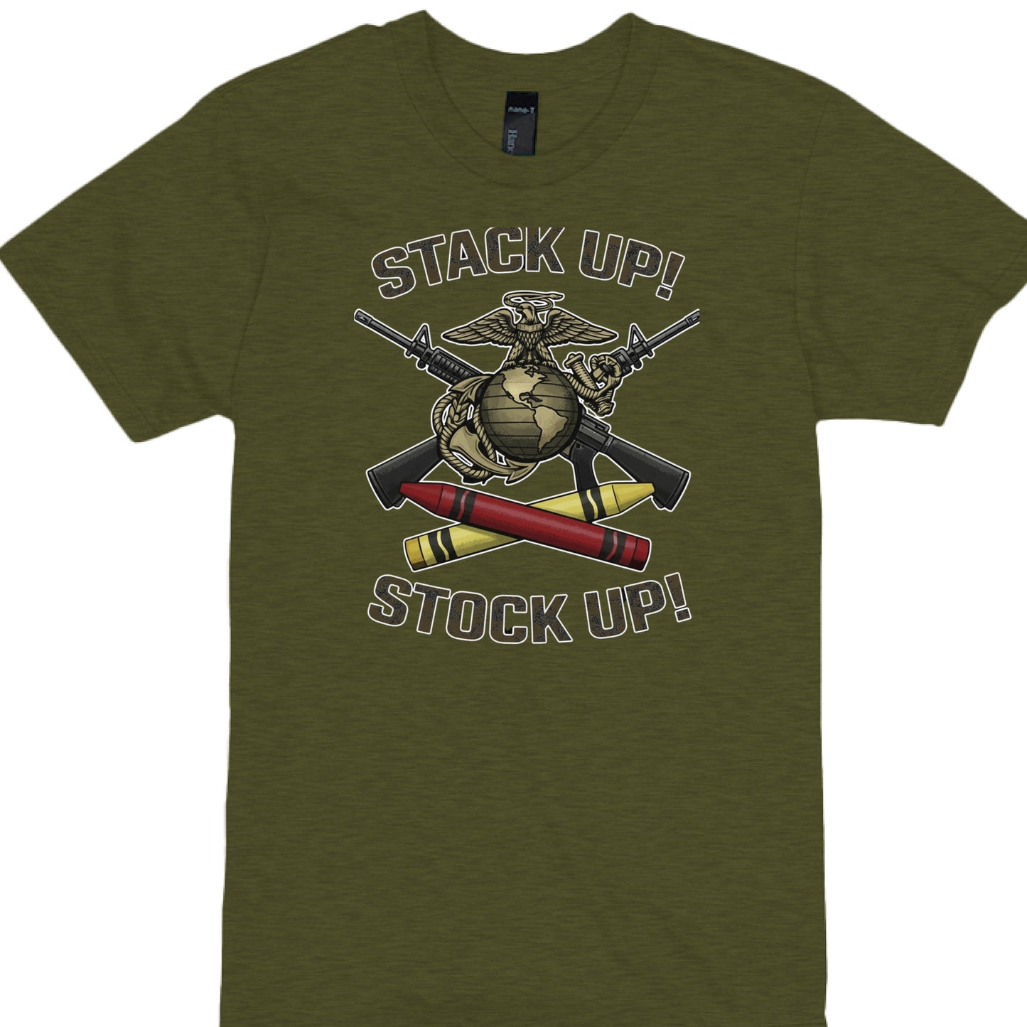 Military Green Heather - FRONT