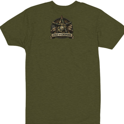 Military Green Heather - BACK