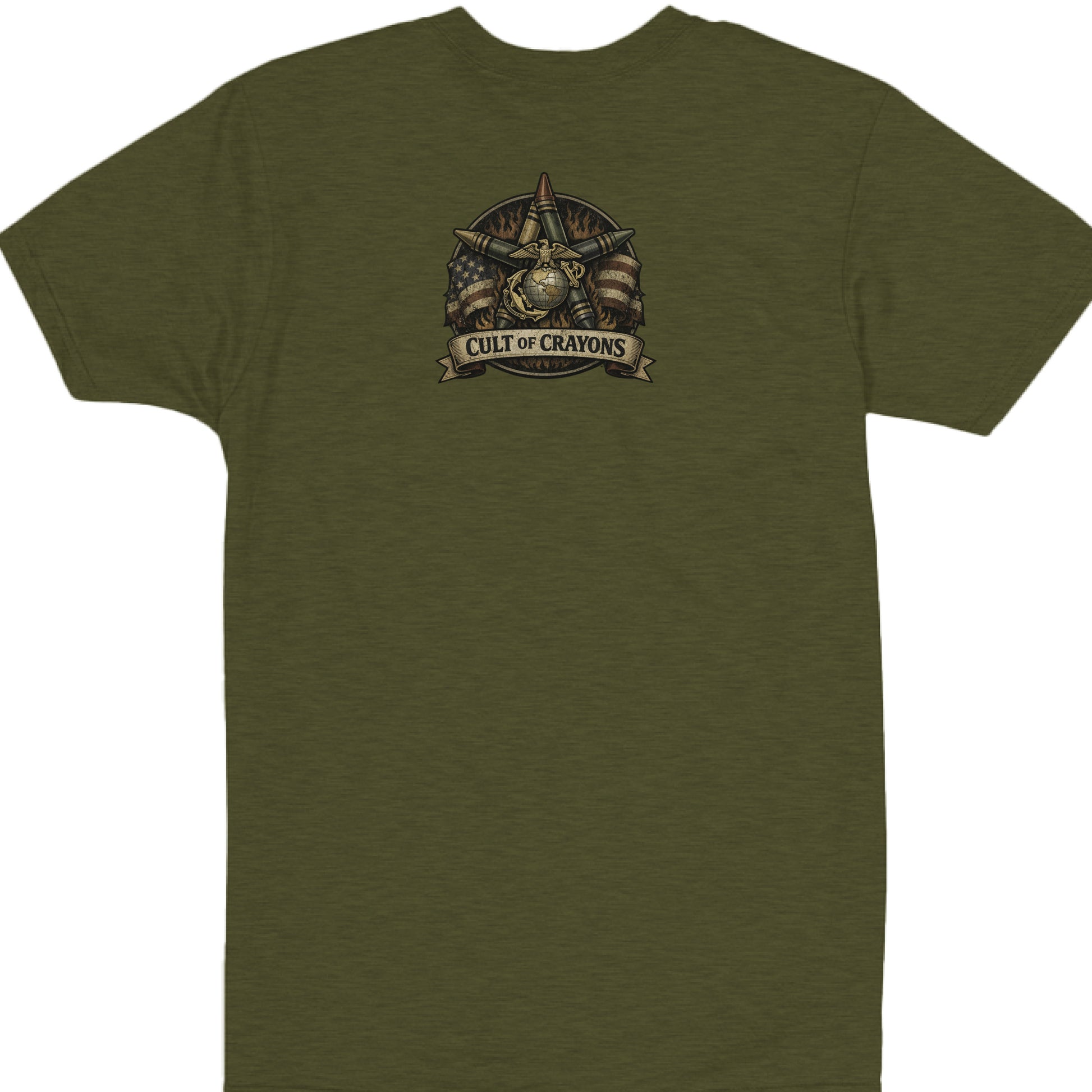Military Green Heather - BACK