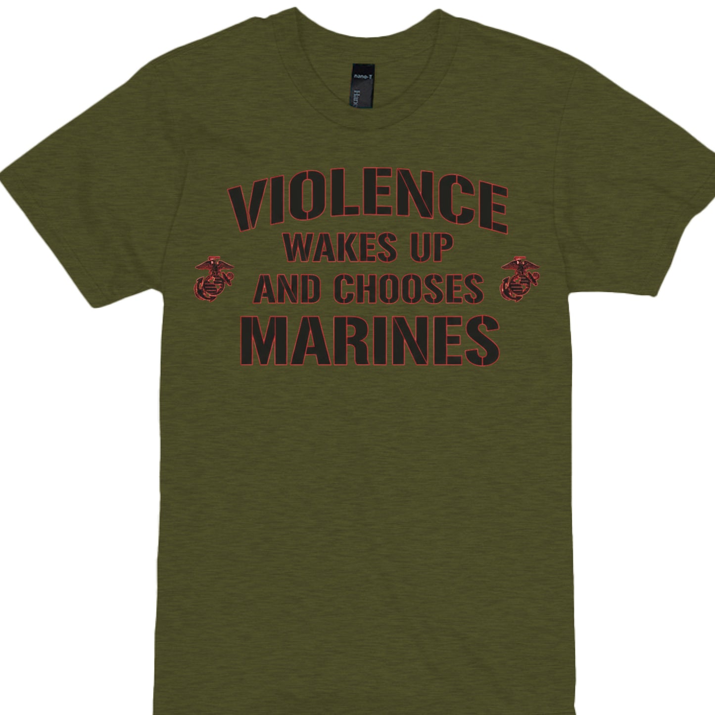 Military Green Heather - FRONT
